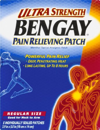 Bengay Ultra Strength Pain Relieving Patch-5 ct, 3.9 by 5.5 inches