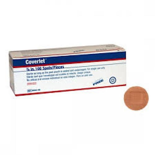BSN Adhesive Spot Bandage Coverlet Fabric 0.875" Diameter Round Tan (Case)