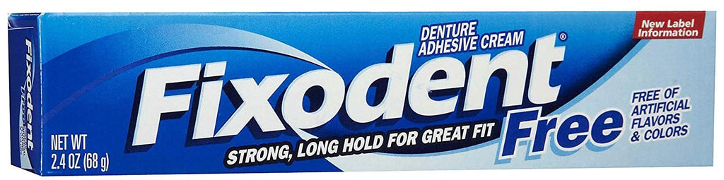 Denture Adhesive Fixodent Free Cream Original