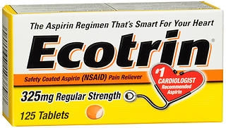 Ecotrin Reg Strngth 325mg Size 125ct Ecotrin Regular Strength 325mg Tab 125ct