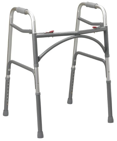 McKesson Folding Steel Frame Commode with 7.5 QT Bucket