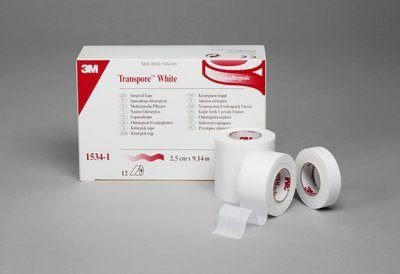 3M Medical Tape Transpore 3" X 10 Yards #1534-3 (EACH ROLL)