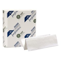 Preference 20389 White Multifold Paper Towel, 9.4" Length x 9.2" Width (16pk/CS)