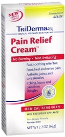 MCKESSON Pain Relief TriDerma MD Cream 2.2 oz. 4%/ 1.25% #2150761
