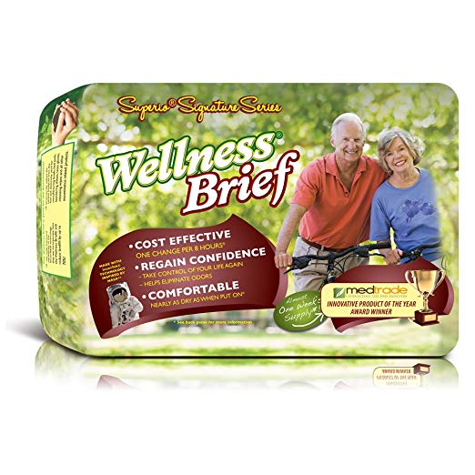 Wellness Briefs Superio Signature Series, Medium, Case/54 (3/18s)