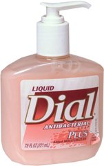Antibacterial Soap Plus Moisturizers Dial Liquid 7.5 oz. Pump Bottle