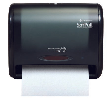 Sofpull Paper Towel Roll, 1-Ply Hardwound, 9" W x 400' L, White, 1RL