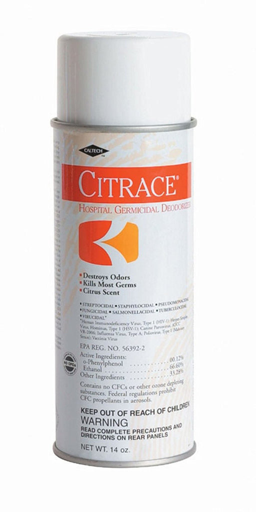 Citrace Aerosol Germicidal Disinfectants DEODORIZER, CITRACE, 14oz CS/12