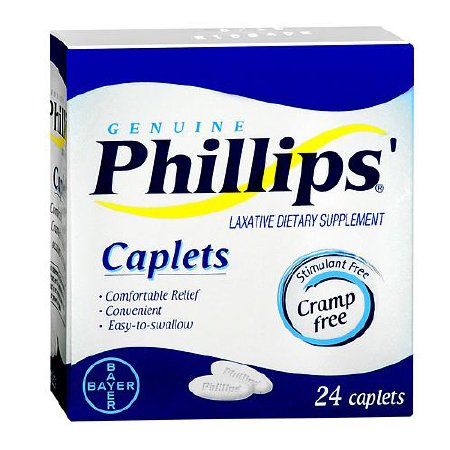 Phillips' - Laxative - Caplet - 24 per Box - 500 mg Strength - Magnesium-McK