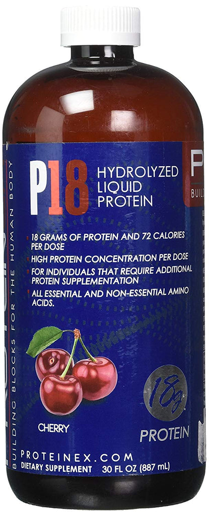 Proteinex 18 Liquid Protein 30 oz Bottle, Cherry