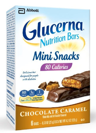 Glucerna Mini Snack Nutrition Bars, Chocolate Carmel, 0.70-Ounce, 36 Count
