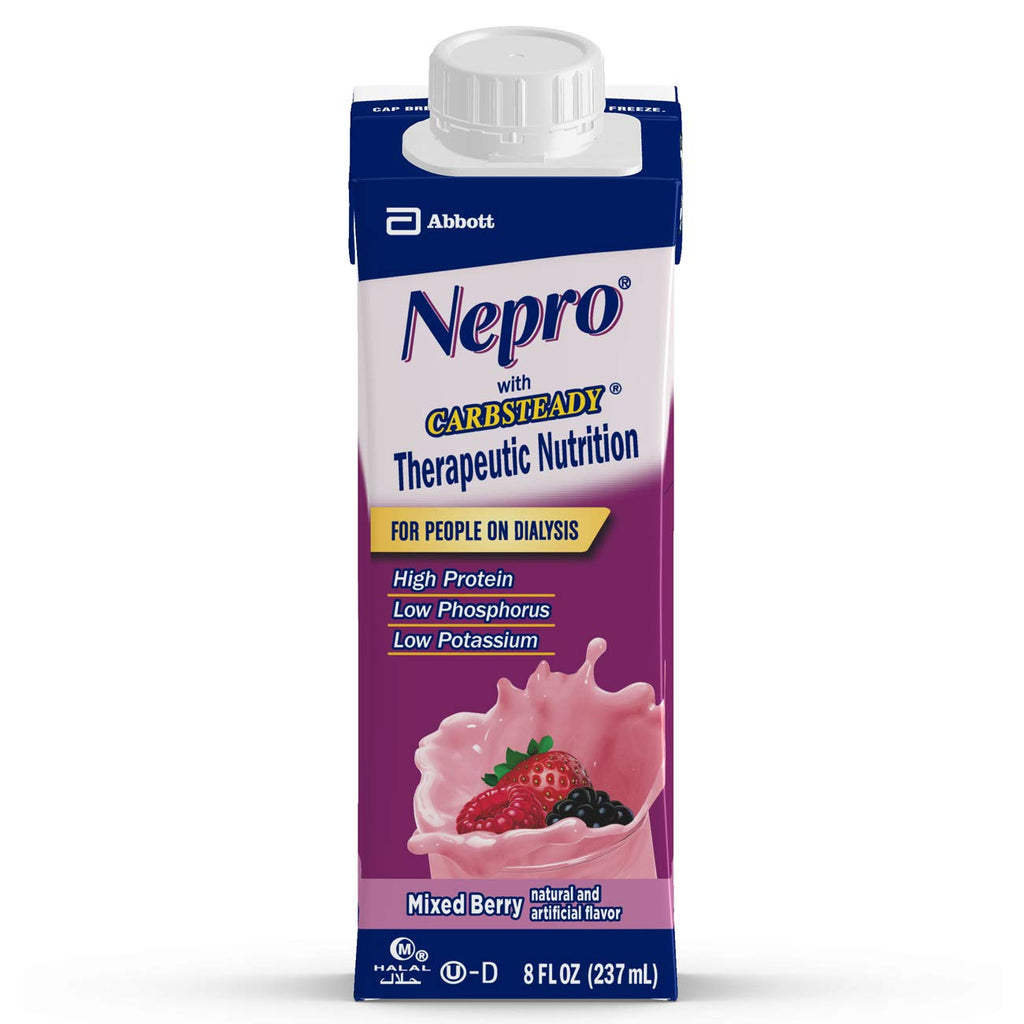 Nepro Therapeutic Nutrition Shake, Mixed Berry, 8 fl ounces, (Pack of 24)