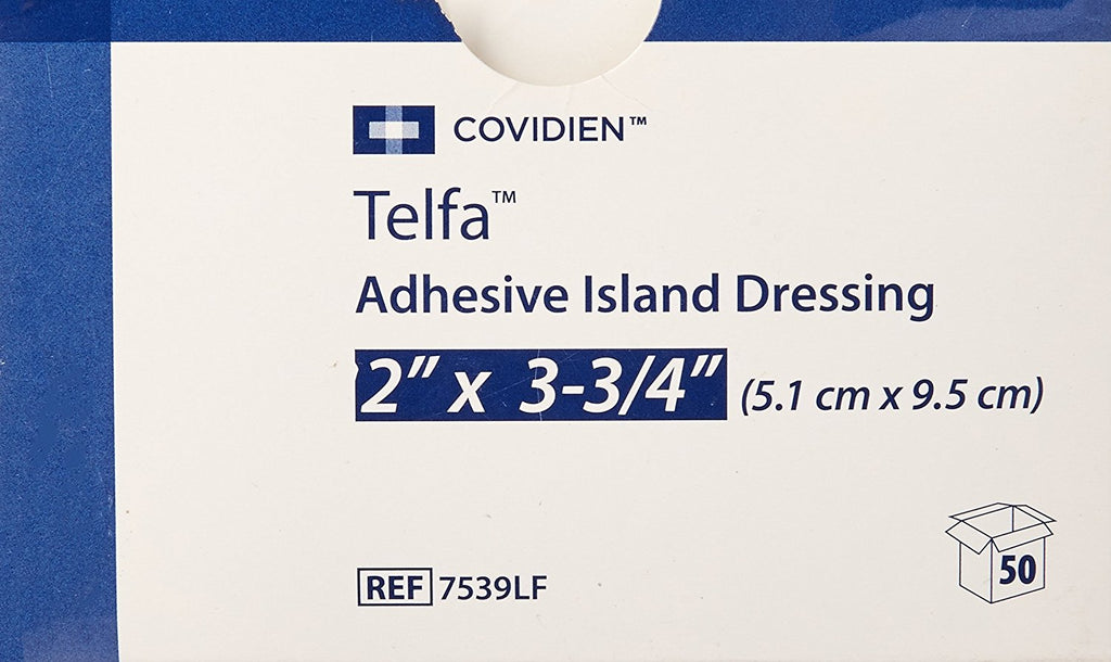 Covidien (n) Telfa Island Dressing 2 X3-3/4 Bx/50 Latex-Free