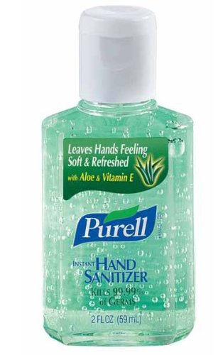 GOJO Purell Instant Hand Sanitizer w/Aloe, 2oz Squeeze Bottle, Case of 24