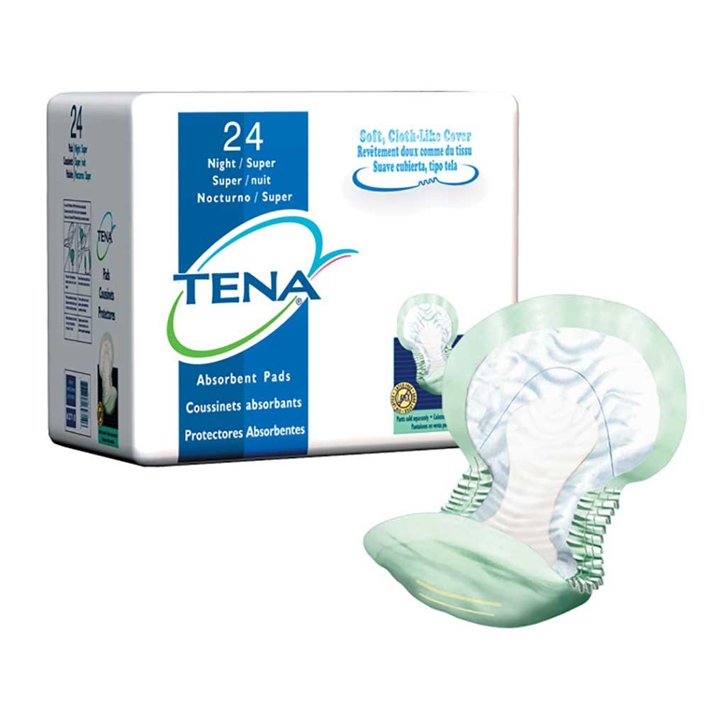 SCA Personal Care Tena Night Super Pad, Green, 24 Per Pack (SQ62718) Category: Adult Incontinence Underwear