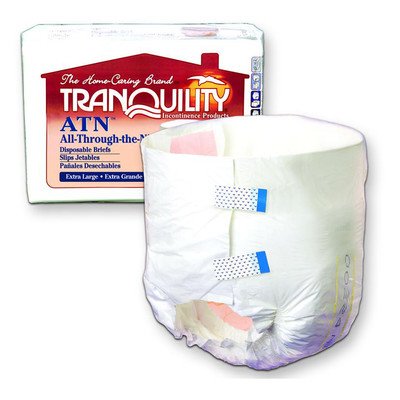 All-Through-The-Night Disposable Brief Quantity: Large - Casepack of 8