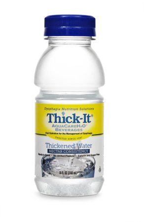 Thick-It Aquacare H2O Nectar Consistency Thickened Water Beverage, 8 Ounce (24)