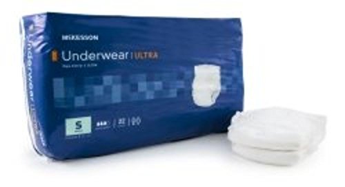 MCKESSON Absorbent Underwear McKesson Pull On Small Disposable Heavy Absorbency (#UWBSM-BG, Sold Per Bag)