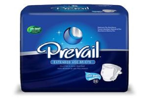 Prevail® Brief , Medium*, White, 32"-44", 4 bags of 20 (80 ct.)