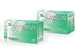 Dynarex Exam Glove SNonsterile Powder Free Vinyl Ivory LG Ambidextrous BX/100