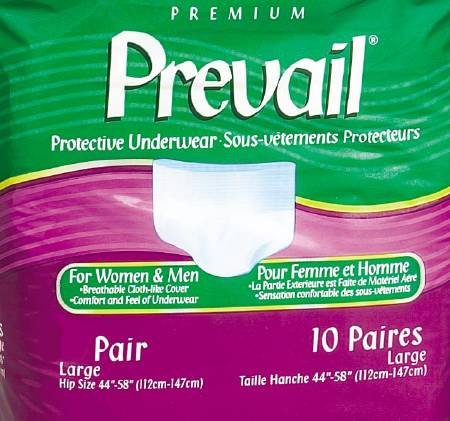 First Qual 81303100 Incontinent Brief Prevail Easy-lock Fasteners (elf) Large...