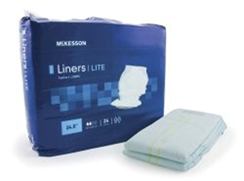 Incontinence Liner McKesson 24.5" Length Light Absorb. Polymer Unisex (CASE)