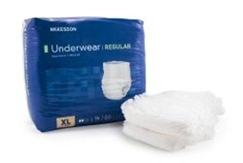 MCKESSON Absorbent Underwear McKesson Pull On X-Large Disposable Moderate Absorbency (#UWGXL, Sold Per Case)