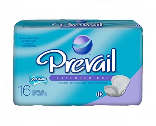 Prevail Pant Liner Large With Elastic Inseam 28" X 15" Latex Free - Case of 96 by First Quality Products