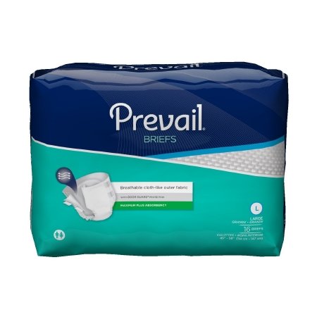 First Quality Incontinent Brief Prevail Tab Closure Large Disposable Heavy Absorbency (#PV-013/1, Sold Per Case)