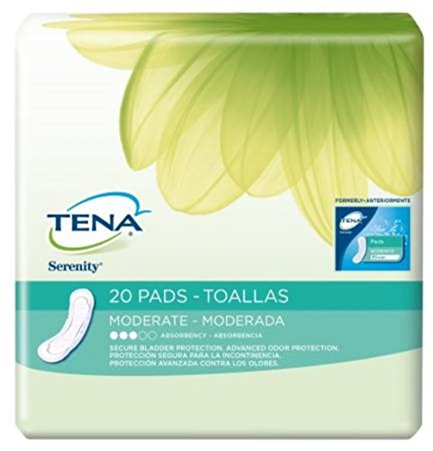 SCA Hygiene Products 41300 Units Per Case 120 TENA Serenity Bladder Control Pads Absorbency Moderate Regular SCA...