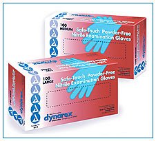 Nitrile Examination Gloves, Medical Grade, Powder Free, 100 Gloves Per Box, Medium Size