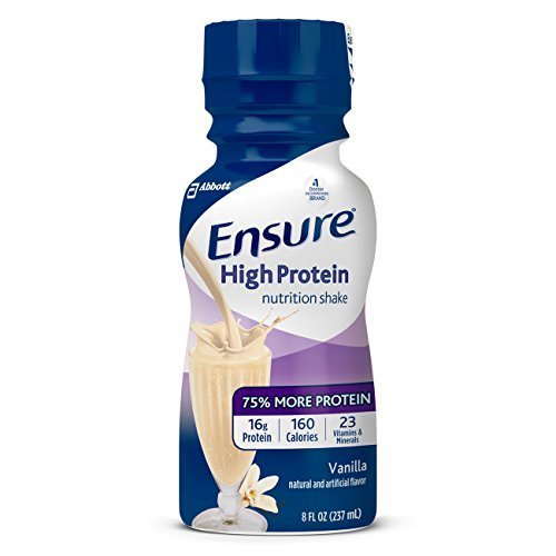 Ensure Active High Protein Nutrition Shake, Vanilla, 8 oz bottles (Pack of 24) by Ensure