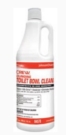 Diversey 04560 Crew Heavy Duty Toilet Bowl Cleaner, Minty, 32 oz Squeeze Bottle (Case of 12)