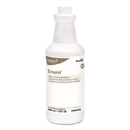 Diversey 94995295 Emerel Multi-Surface Creme Cleanser, Fresh Scent, 32oz Bottle (Case of 12)