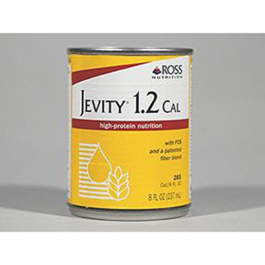Jevity 1.2 Cal High-Protein Nutrition With Patented Fiber Blend, Ready to Use, 8 Fluid Ounces (Pack of 24)