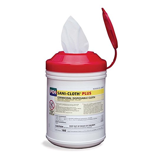 SANI-CLOTH Plus Germicidal Disposable Cloths, Qty 12