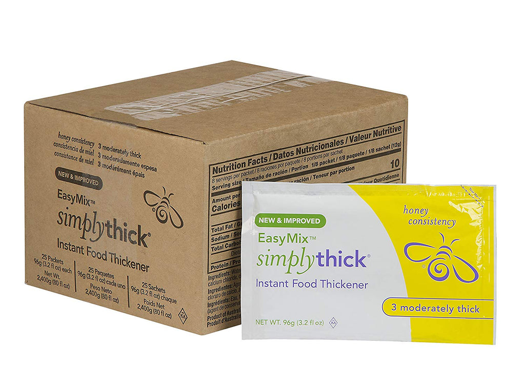 SimplyThick Easy Mix Gel Thickener- 96g Bulk Packets- 25 Ct