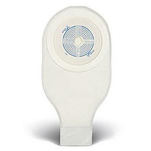 ActiveLife Drainable 12" Pouch w Cut-to-Fit Stoma Skin Barrier & Tape Collar - Fits 3.75" to 2.5" Stoma - Trans - BX/10