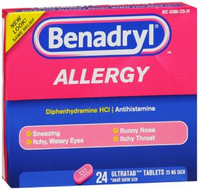 Benadryl Allergy Plus Congestion Ultra Tablets, 24 Count