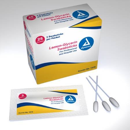 Lemon-Glycerin Swabsticks Pack of 3