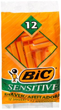 Shaver Bic SensitIVe Skin 12Ea/Pk