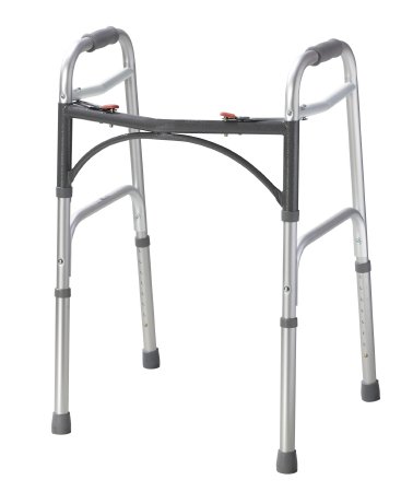 McKesson Drive Folding Walker Junior McKesson Aluminum 350 lbs. 25 to 32 Inch