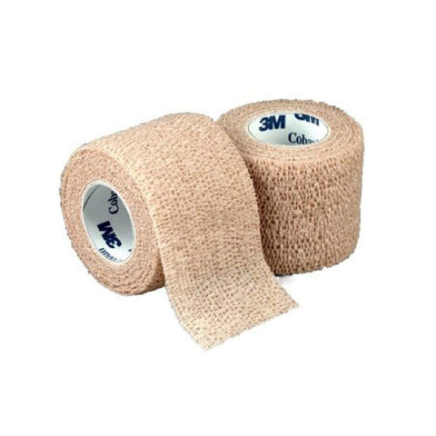 3M - Coban - Cohesive Bandage - 6 Inch X 5 Yard Standard Compression Self-adherent Closure Tan NonSterile - 12/Box