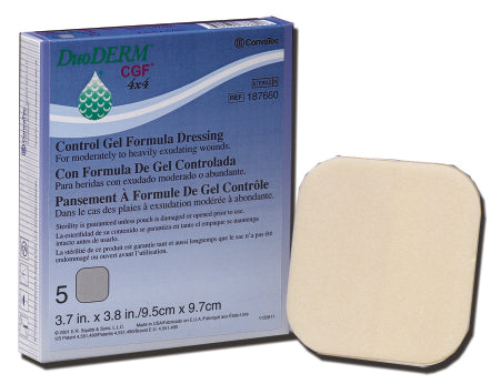 Convatec Duoderm CGF Wound Dressing, 5 Count 4x4 10cm x 10cm