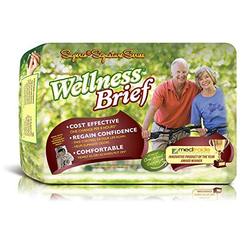 Wellness Briefs Superio Signature Series, Large, Case/54 (3/18s)