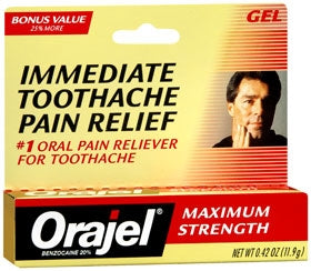 Orajel - Oral Pain Relief - Gel - 0.42 oz. - Tube-McK