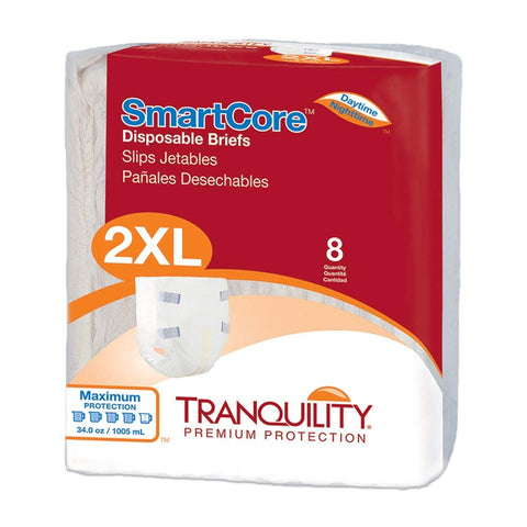 Tranquility 2315 SmartCore Breathable Briefs, XX-Large, Pack of 8 - 3 Kings Medical Supplies
