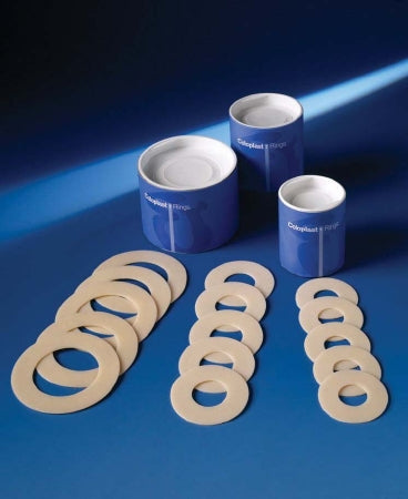 Coloplast Skin Barrier Rings 1" Stoma Opening, Soft and Flexible, Ring-shaped Hydrocolloid Barrier (Box of 30 Each)