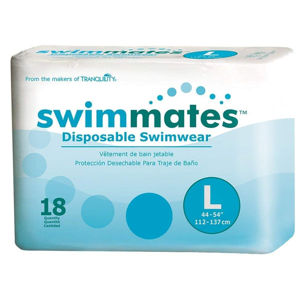 Swimmates Disposable Swim Diapers, Large, Case/72 (4/18s)
