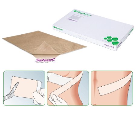 Mepiform Self-Adherent Soft Silicone Dressing for Scar Care, 2 x 3 Inches 5 ea